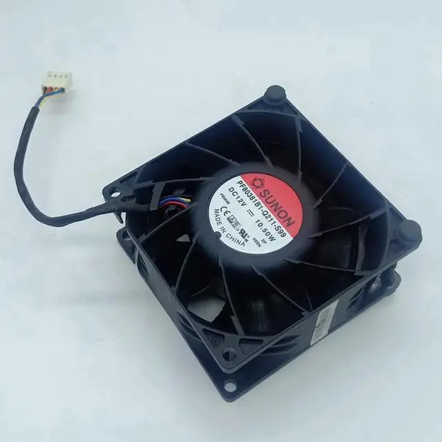 Alt view image 3 of 4 - Vszerda PF80381B1-Q211-S99 For SUNON 8038 12v 10.5W 4Pin PWM Speed control Cooling Fan 8cm 7400RPM high speed