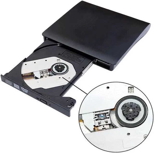 Alt view image 5 of 7 - Vszerda External Optical CD Drive, USB 3.0 Portable CD/DVD +/-RW Slim DVD/CD ROM Rewriter Burner Reader Player For Laptop Desktop PC dvd burner dvd portatil Windows Linux OS Apple Mac