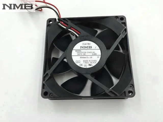 Alt view image 3 of 3 - Vszerda For NMB 09225VA-24Q-AL 9225 24V 0.49A case heat dissipation three wire cooling fan