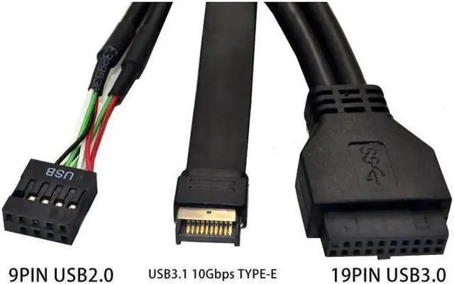 Alt view image 2 of 5 - Vszerda 5.25 Inch USB 3.1 GEN2 Front Panel USB Hub 2 Ports USB 3.0 + 2 Ports USB2.0 + 1 Port TYPE-C with TYPE-E Connector for Desktop PC