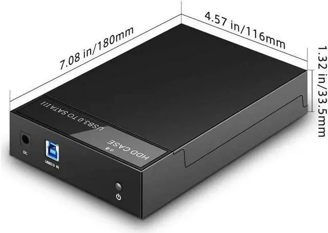 Alt view image 4 of 7 - Vszerda 2.5"/3.5'' Hard Drive External Enclosure SATA to USB 3.0 HDD Docking Station