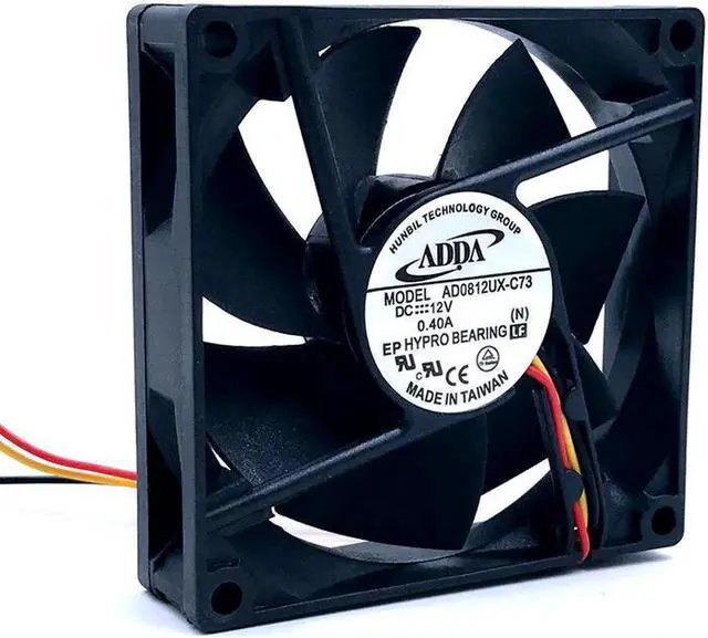 Alt view image 4 of 4 - Vszerda FOR ADDA AD0812UX-C73 80*80*20mm DC12V 0.40A server inverter case cooling fan