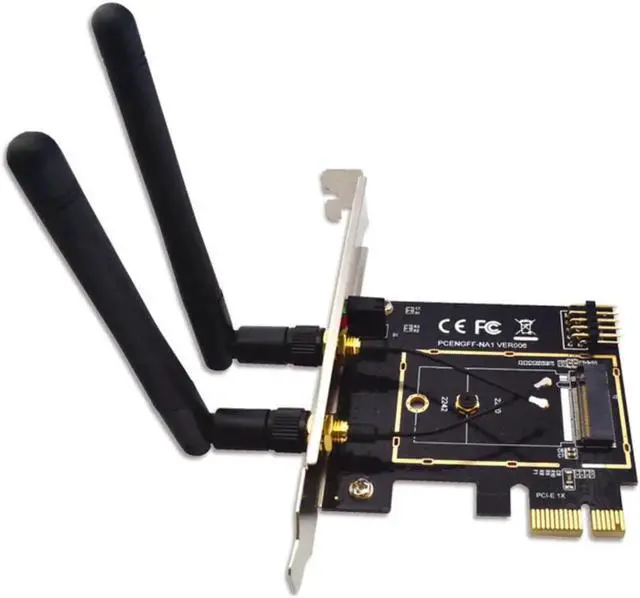 Main image of Vszerda M.2 NGFF Key A A+E to Mini PCI-E Wireless Adapter WiFi Bluetooth Network Card Converter PCI-Express 1X M2 NGFF Support 2230 2242