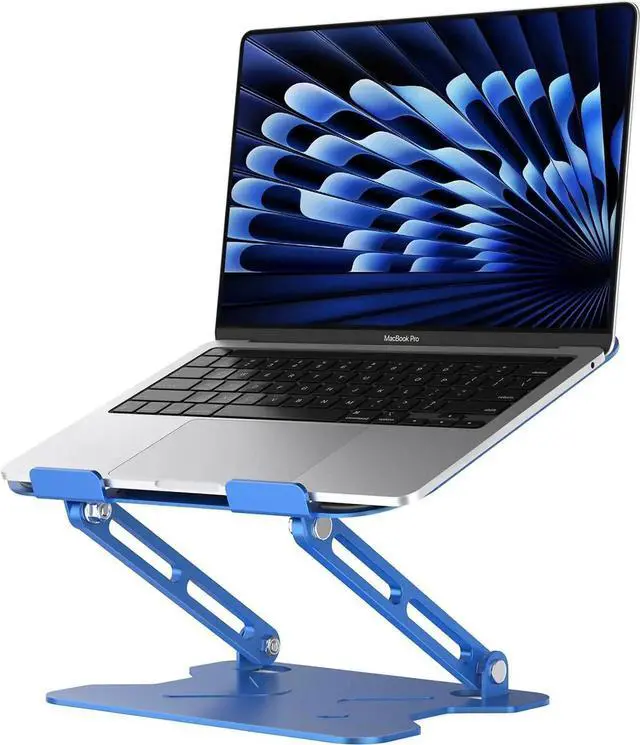 Main image of Vszerda Adjustable Laptop Stand for Desk Foldable Laptop Stand Ergonomic Laptop Riser for MacBook Air Pro XPS HP(10-16)-Glacier Blue