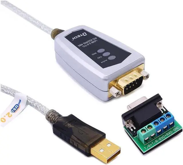 Main image of Vszerda DTECH USB to RS422 RS485 Serial Port Converter Adapter Cable with FTDI Chip Supports Windows 10 8 7 XP Macbook - 16FT