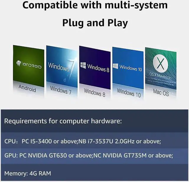 Alt view image 4 of 7 - Vszerda Video Audio Capture Card HDMI to USB 2.0 1080p Record with Loop Out for Gaming Streaming Teaching Video Conference and Live Broadcasting