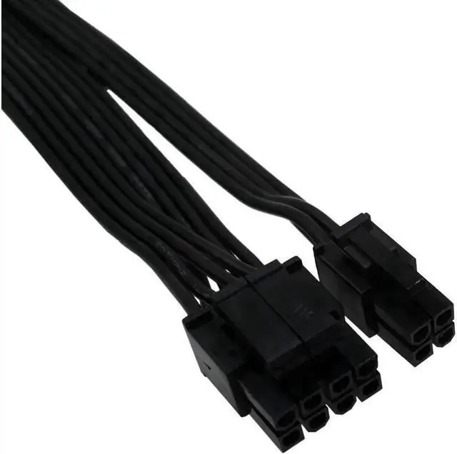 Alt view image 2 of 4 - Vszerda (4-PCS) CPU 8 Pin Female to CPU 8 Pin ATX 4 Pin Male Power Supply Converter Adapter Extension Cable for Motherboard 9.5-inch(24cm)