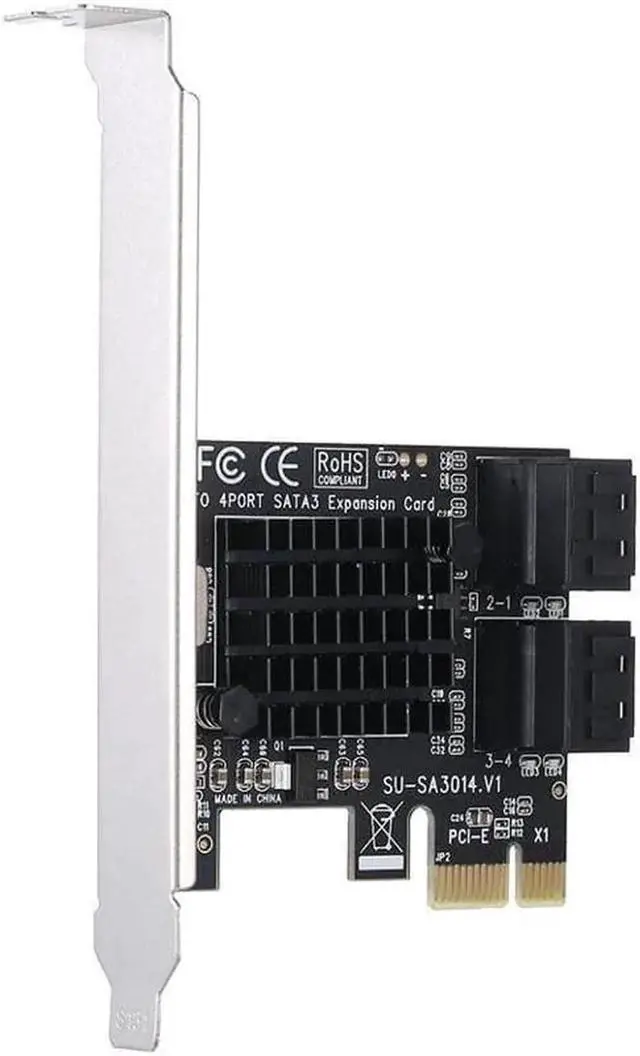 Main image of Vszerda PCIE to SATA Card PCI-E Adapter PCI Express to SATA3.0 Expansion Card 4Port SATA III 6G for SSD HDD