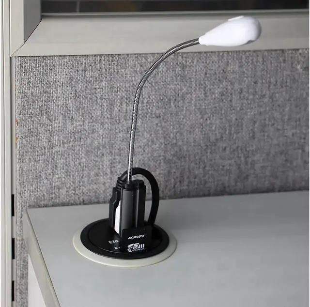 Alt view image 4 of 6 - Vszerda 2.5" Grommet Hole - In Desk - USB 3.1 Gen I 3 Port Hub/ BC 1.2 USB Charger with SD Card Reader