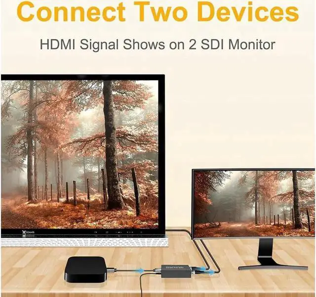 Alt view image 3 of 6 - Vszerda 1080P HDMI to 3G-SDI Mini Converter, Convenient for Users with The Micro SDI and HDMI Connectors, Pocket Size and Easy to Mount, Universal USB Power Solution Design
