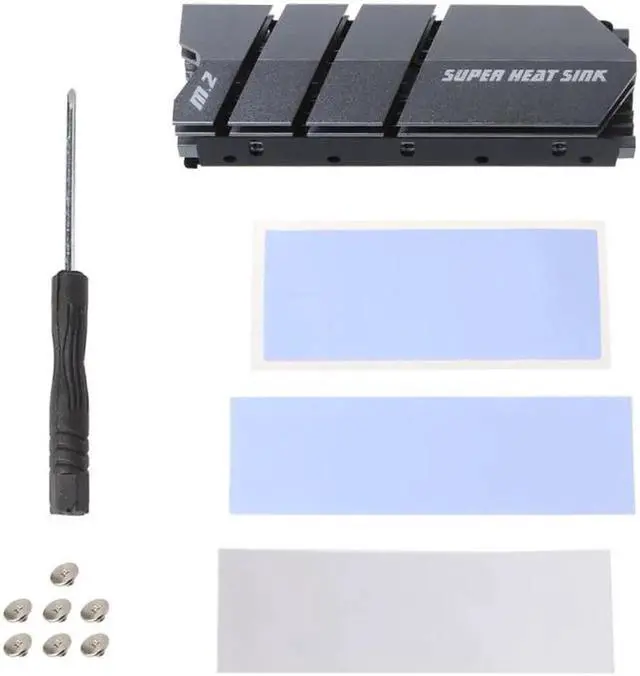 Main image of Vszerda 1Set M.2 SSD NVMe NGFF Heat Sink Aluminum Heatsink with Thermal Pad for M2 2280 SSD Hard Disk Desktop PC Cooler