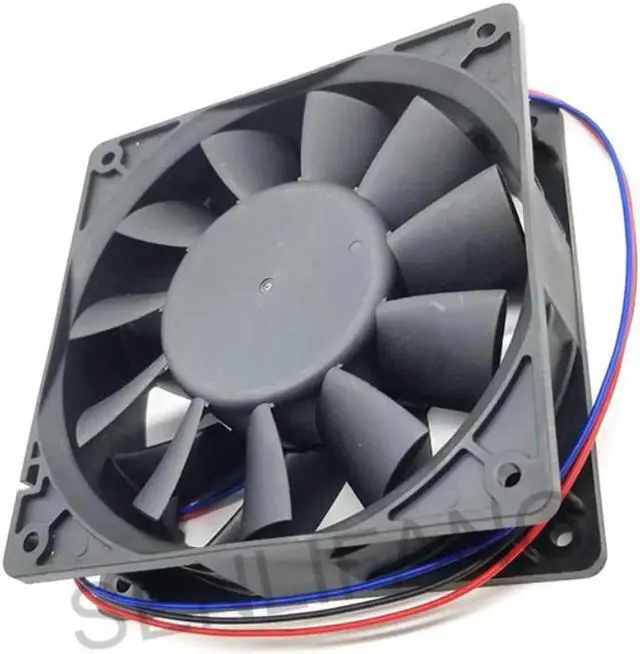 Alt view image 2 of 2 - Vszerda Nuevo ventilador de refrigeración cuadrado de 3 cables pfr1224uhe-ce75 DC24V 1.75A