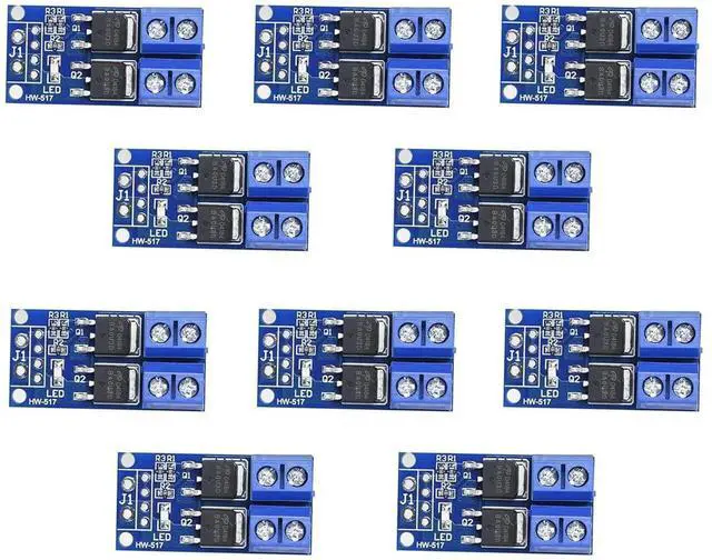 Main image of Vszerda DC 5V-36V 15A Max 30A 400W Dual High-Power MOSFET Trigger Switch Drive Module 0-20KHz PWM Adjustment Electronic Switch Control Board DC Motor Speed Controller for Arduino 10pcs