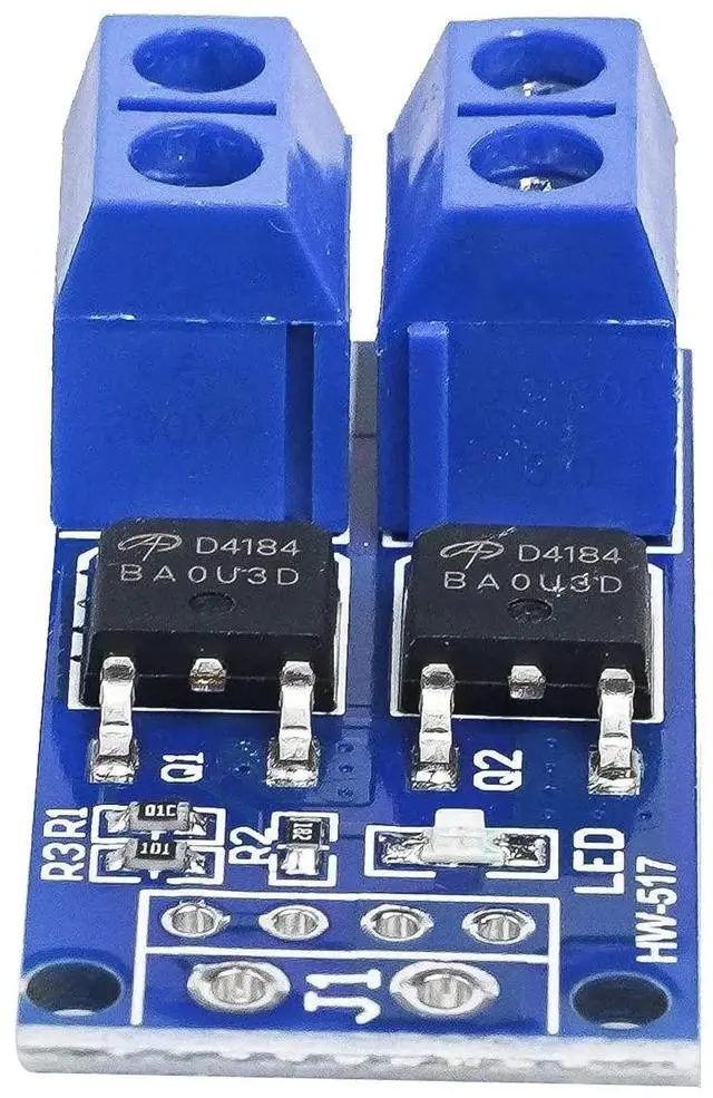 Alt view image 3 of 6 - Vszerda DC 5V-36V 15A Max 30A 400W Dual High-Power MOSFET Trigger Switch Drive Module 0-20KHz PWM Adjustment Electronic Switch Control Board DC Motor Speed Controller for Arduino 10pcs