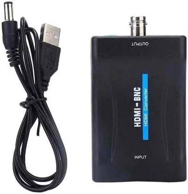 Main image of Vszerda HDMI to BNC Converter Video Adapter, with 3.5mm Audio Output, 480i 576i Resolution, Support NTSC/PAL Format for Full HD DVD/VHS/Video Player