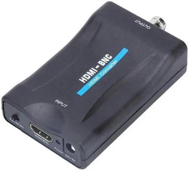 Alt view image 5 of 7 - Vszerda HDMI to BNC Converter Video Adapter, with 3.5mm Audio Output, 480i 576i Resolution, Support NTSC/PAL Format for Full HD DVD/VHS/Video Player