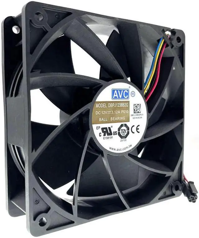 Alt view image 5 of 6 - Vszerda Miner Mining Cooling Fan 7000RPM High Speed 120mm 12cm 12038 1238 12V Dual Ball Bearing 120X120X38mm DBPJ1238B2G GPU Miner