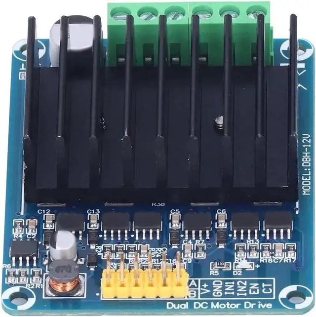 Alt view image 4 of 7 - Vszerda Motor Driver Module DC 5?15V 30A Dual Channel H Bridge Motor Drive Module Smart Car Driver Board for Intelligent Automobile Motor