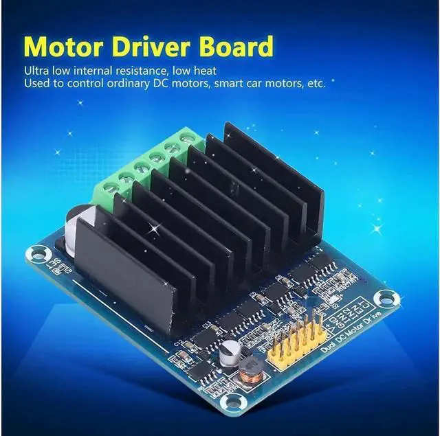 Alt view image 6 of 7 - Vszerda Motor Driver Module DC 5?15V 30A Dual Channel H Bridge Motor Drive Module Smart Car Driver Board for Intelligent Automobile Motor