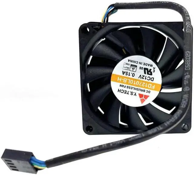 Main image of Vszerda set of 2 fans For Slim PC Computer Y.S.Tech FD127010LB-H FD127010LB 7010 Slim 70x70x10mm 70mm 7CM 4Pin Ball Bearing Cooling Fan