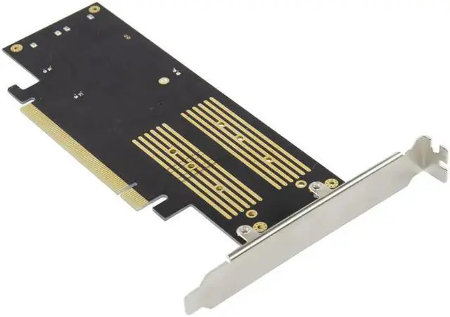 Alt view image 3 of 3 - Vszerda 3 In 1 PCI-E 3.0 X16 to NGFF M.2 NVMe AHCI SSD Adapter Card For M Key B Key mSATA Solid State Drive With Dual SATA III Interface