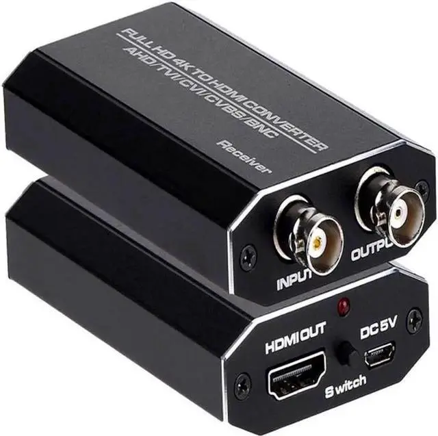 Main image of Vszerda BNC AHD TVI CVI CVBS to HDMI Video Converter, Full HD 4K 8MP/5MP/4MP/3MP/1080P/720P BNC to HDMI Converter Adapter for Monitor HDTV DVR