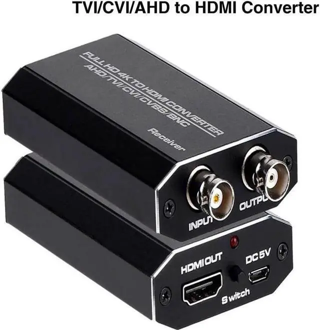 Main image of Vszerda AHD to HDMI Converter TVI to HDMI Converter 4-in-1 Composite CVBS TVI CVI AHD to HDMI Converter Support 720P/ 1080P/ 3MP/ 4MP/ 5MP/ 8MP for Monitor HDTV DVRs