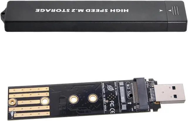 Alt view image 3 of 3 - Vszerda USB 3.0 to NVME M-key M.2 NGFF SATA SSD External PCBA Case Conveter Adapter RTL9210B Chipset