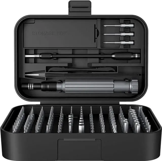 Main image of Vszerda Precision Screwdriver Set 150 in 1 Electronics Tool Kit with 120 Bits Magnetic Screwdriver Set & 30-bit Tool Set Handy Repair Tool for Computer Phone Watch Camera Laptop Black