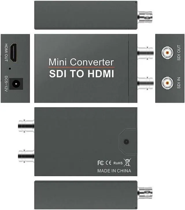 Alt view image 3 of 6 - Vszerda SDI To HDMI Converter HD-SDI 3G-SDI SD-SDI to HDMI SDI Converter Video Adapter