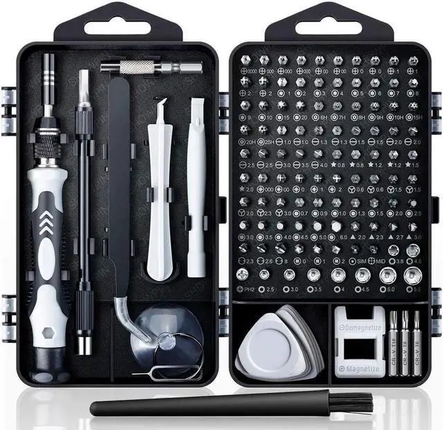 Main image of Vszerda Computer Repair Kit, 122 in 1 Magnetic Laptop Screwdriver Kit, Precision Screwdriver Set, Small Impact Screw Driver Set with Case for Computer, Laptop, PC, for iPhone, Watch,Ps4 DIY Hand Tools