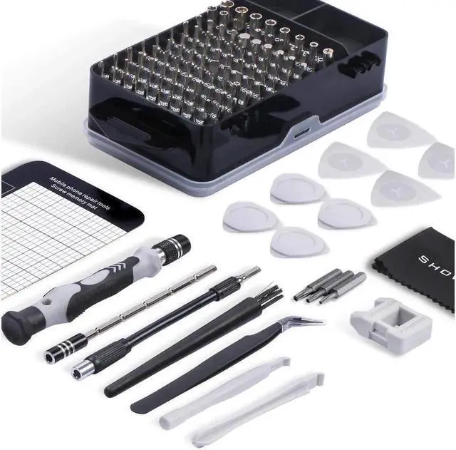 Alt view image 3 of 7 - Vszerda Computer Repair Kit, 122 in 1 Magnetic Laptop Screwdriver Kit, Precision Screwdriver Set, Small Impact Screw Driver Set with Case for Computer, Laptop, PC, for iPhone, Watch,Ps4 DIY Hand Tools