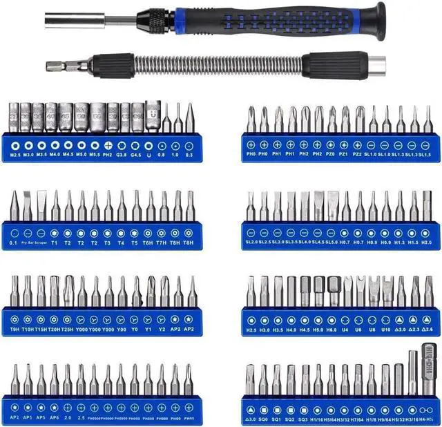 Main image of Vszerda Professional Computer Repair kit, Precision Eectronic Screwdriver Set, with 112 Magnetic Bit, Suitable for Phone, iPhone, PC, MacBook, Laptop, PS4, Xbox Repair of Small Technical Tools