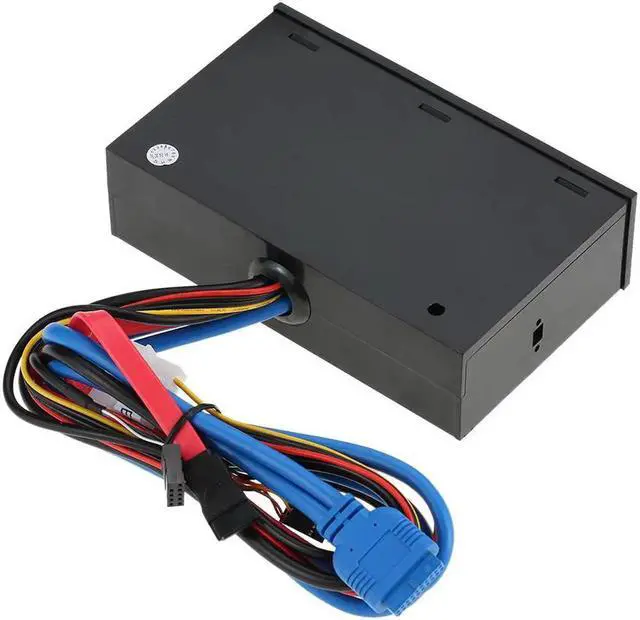 Alt view image 4 of 4 - Vszerda Multi-Function USB 3.0 Hub eSATA Port Internal Card Reader Dashboard Media Front Panel Audio for SD MS CF TF M2 MMC Memory Cards
