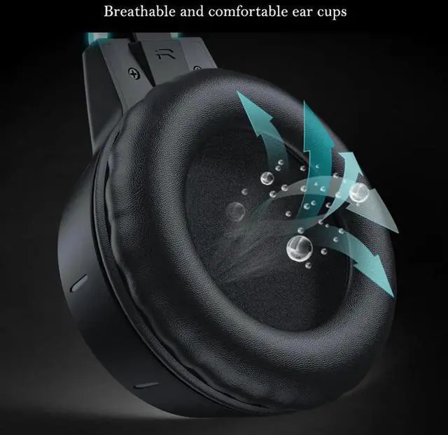 Alt view image 4 of 6 - Vszerda Gemdeck RGB Cat Ear Headphone, Upgraded Wireless & Wired Gaming Headset with Attachable HD Microphone