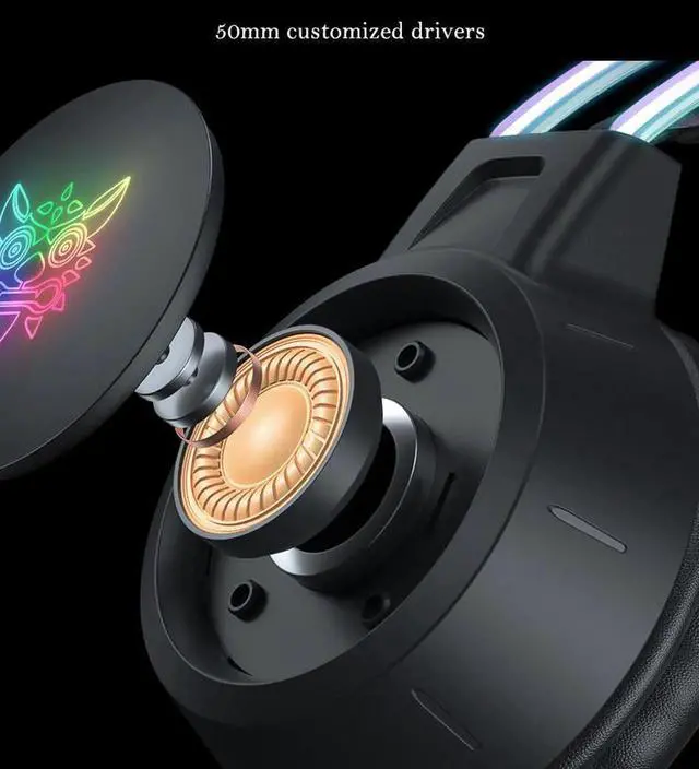 Alt view image 2 of 6 - Vszerda Gemdeck RGB Cat Ear Headphone, Upgraded Wireless & Wired Gaming Headset with Attachable HD Microphone