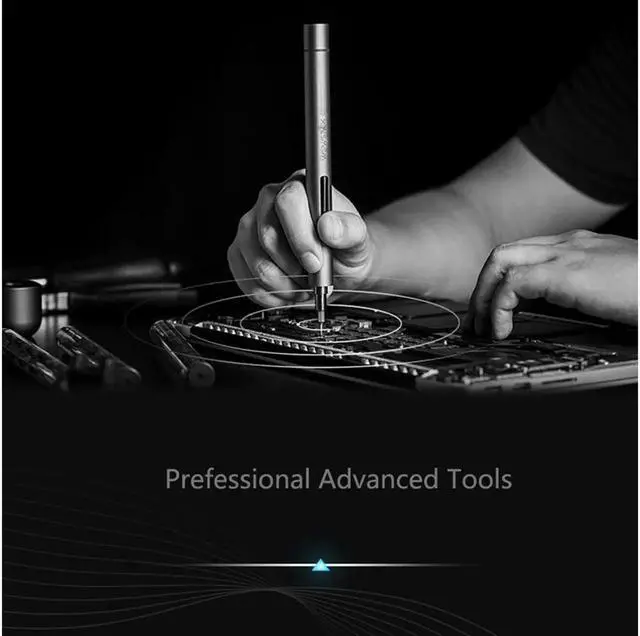 Alt view image 6 of 7 - Vszerda Mini Electric Screwdriver, 3 LED Lights, Rechargeable Screwdriver Powered Cordless Electric Screwdriver Set with 56 Screw Bits, USB Charging Cable and Magnetizer
