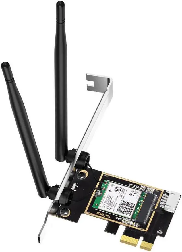 Main image of Vszerda 3000Mbps WiFi 6 Intel AX200 Bluetooth 5.1 PCI-E Wireless Network Card Adapter Dual Band 2.4G/5Ghz Wi-Fi Card For PC Win10