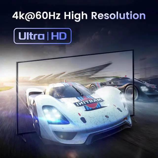 Alt view image 4 of 7 - Vszerda 4K@60Hz HDMI Switch Splitter 2 in 4 Out with Remote, 2x4 HDMI Splitter Switcher 4K with SPDIF & 3.5mm Audio,Support 4K,3D,1080p,HDCP2.2,HDR 10 for PS5/4,Xbox,Fire Stick,etc