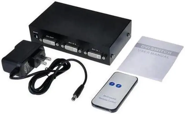 Alt view image 7 of 7 - Vszerda DVI Switch Box, 2 in 1 Out DVI Selector for PC Laptop DVR Projector HDTV DVI Port Devices, Support 1920x1440, 165Mhz Bandwidth