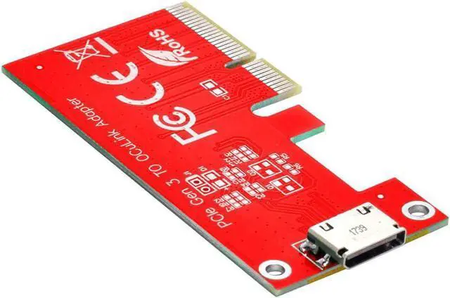 Main image of Vszerda SFF-8611 Adapter PCIe SSD Express 4.0 x4 to Oculink PCI-E 3.0 External SFF-8612