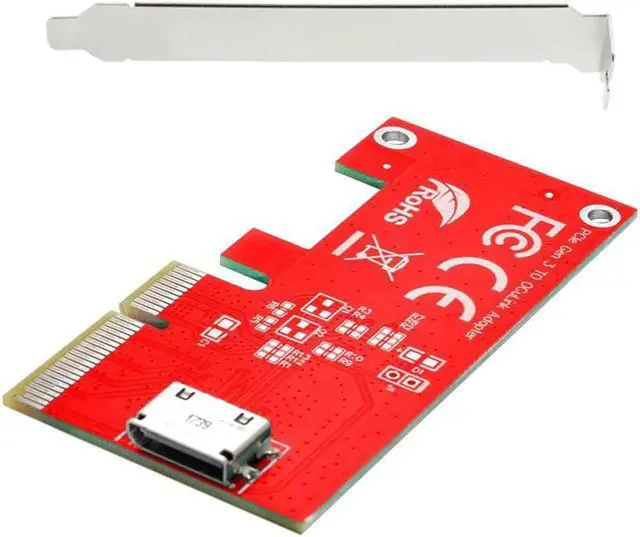 Alt view image 2 of 5 - Vszerda Express 4.0 x4 to Oculink Host Adapter for PCIe SSD PCI-E 3.0 SFF-8612 SFF-8611