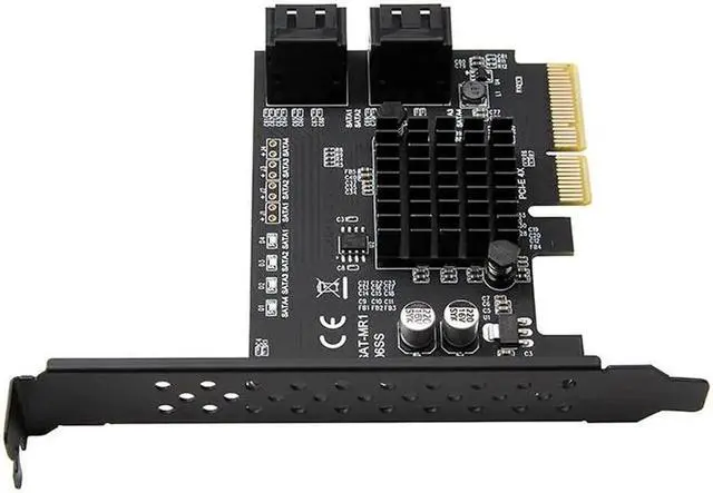 Alt view image 4 of 6 - Vszerda PCI Express Raid Card 4Port SATA 3.0 Add On Card Marvell 88SE9230 Chip PCIE SATA Raid Controller PCI-E to SATA HDD SSD Raid Card