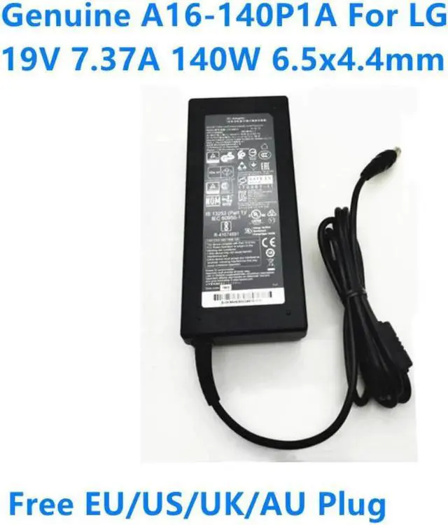 Alt view image 2 of 2 - Vszerda A16-140P1A 19V 7.37A 140W Power Supply AC Adapter For LG 34-Inch Ultra Wide QHD 27UD88-W 34UM94 34UM95 Monitor Charger
