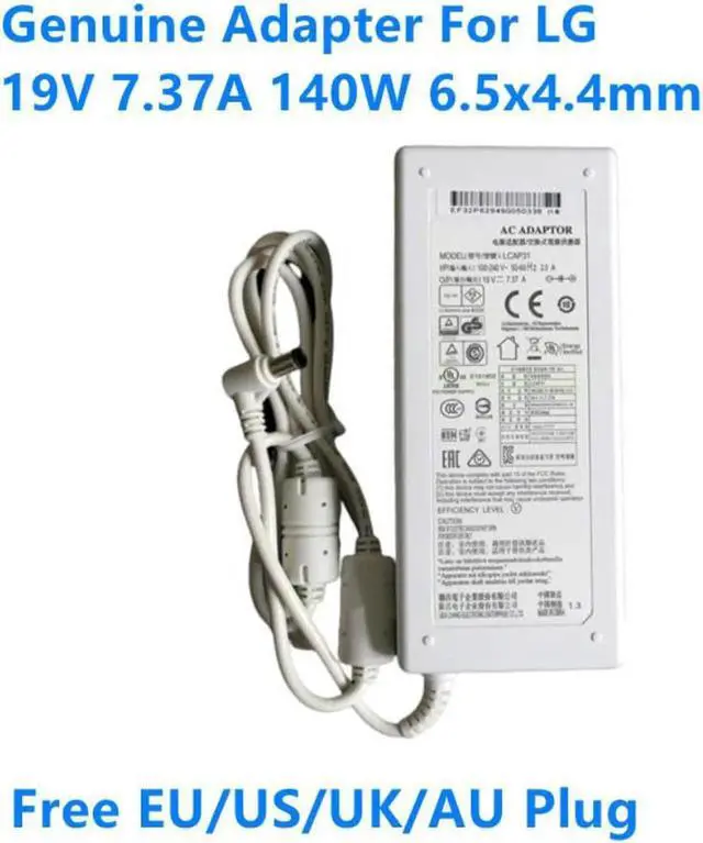 Main image of Vszerda 19V 7.37A 140W LCAP31 EAY62949001 AC Adaptor For LG 34-Inch Ultra Wide QHD 27UD88-W 34UM94 Monitor Power Supply Charger
