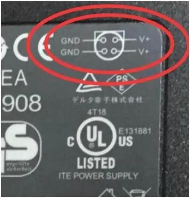 Alt view image 2 of 2 - Vszerda DELTA 12V 7.5A 4PIN 90W DPS-90FB A Power Supply AC Adapter Charger