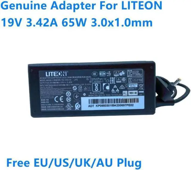 Main image of Vszerda 19V 3.42A 65W 3.0x1.0mm LITEON PA-1650-50 LPS AC Adapter For Laptop Power Supply Charger