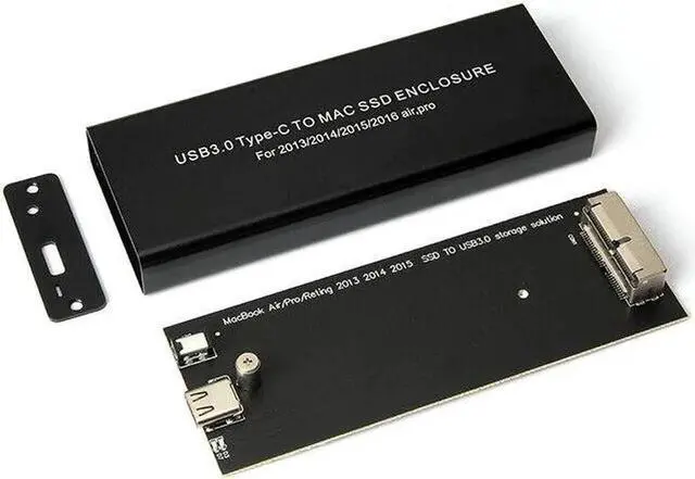 Alt view image 3 of 5 - Vszerda Type-C USB3.0 to 16+12 Pin Enclosure for Macbook Air Pro 2013 2014 2015 Case