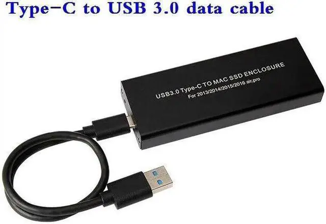 Alt view image 5 of 5 - Vszerda Type-C USB3.0 to 16+12 Pin Enclosure for Macbook Air Pro 2013 2014 2015 Case