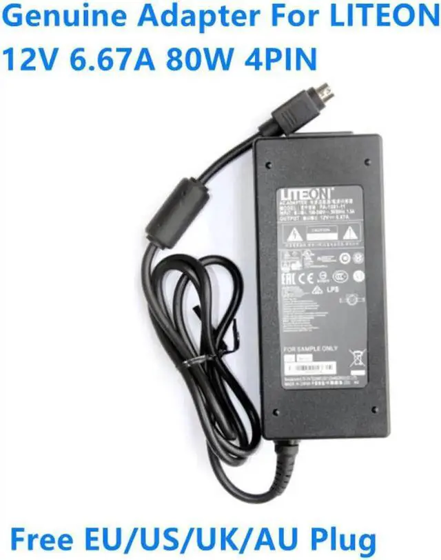 Main image of Vszerda 12V 6.67A 80W 4PIN LITEON PA-1081-11 PA-1081-01 AC Adapter For POSIFLEX ADP-80AB REV.B EA10953A-58 Power Supply Charger